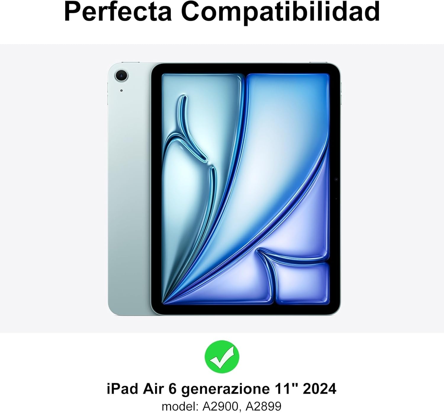 Toetsenbordhoes met Touchpad voor iPad Air 11 (M2) - Spaans - Roze - 27% Korting