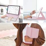Toetsenbordhoes met Touchpad voor iPad Air 11 (M2) - Spaans - Roze - 27% Korting