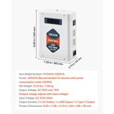 Step-down Spanningsomvormer 3000 VA - 220V naar 110V met Korting!