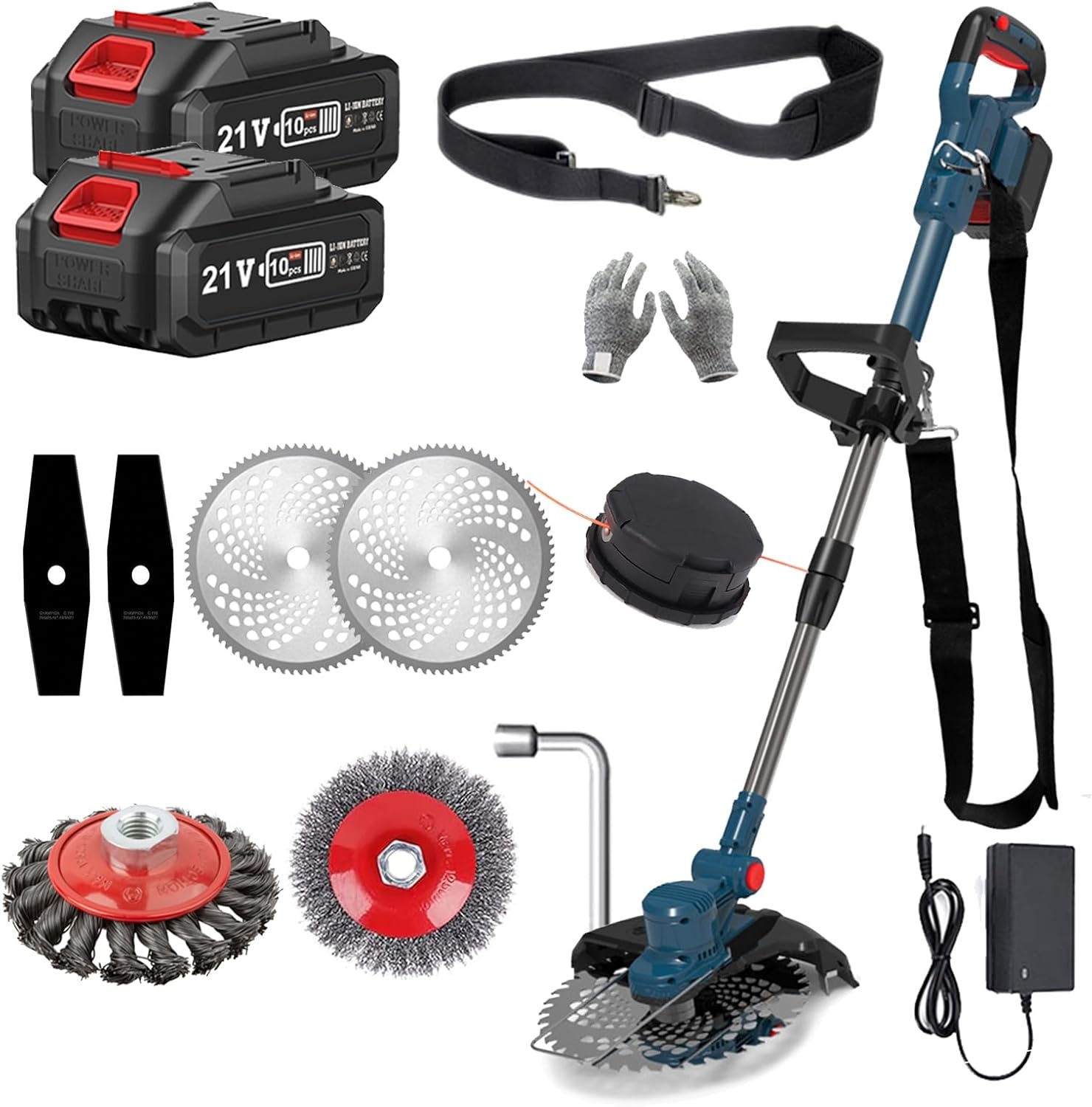 Accu Grastrimmer & Bosmaaier 21V - 54% Korting