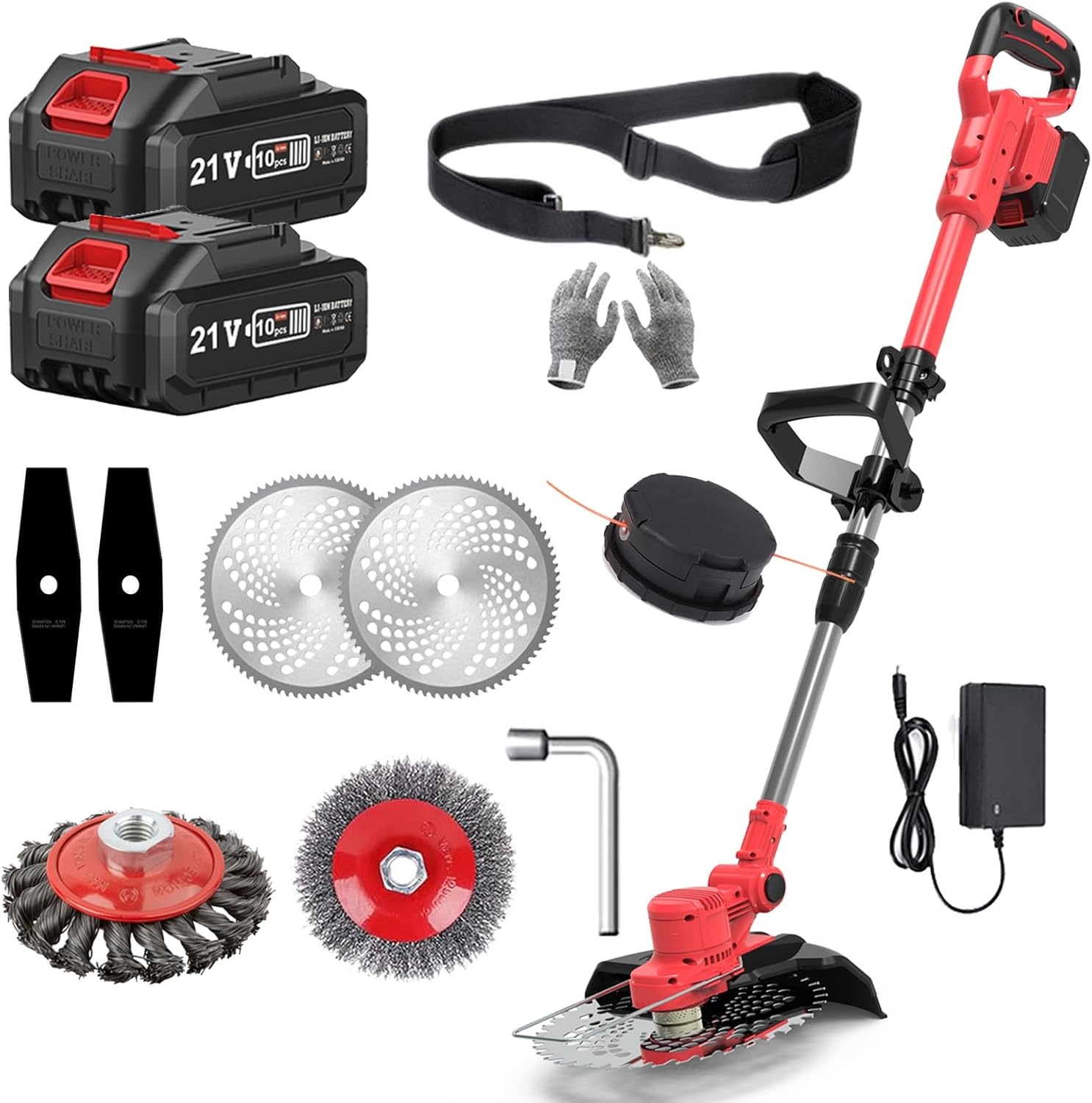 Accu Grastrimmer & Bosmaaier 21V - 54% Korting