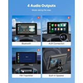 Autoradio met 7" HD Touchscreen: Apple CarPlay & Android Auto - 33% Korting!