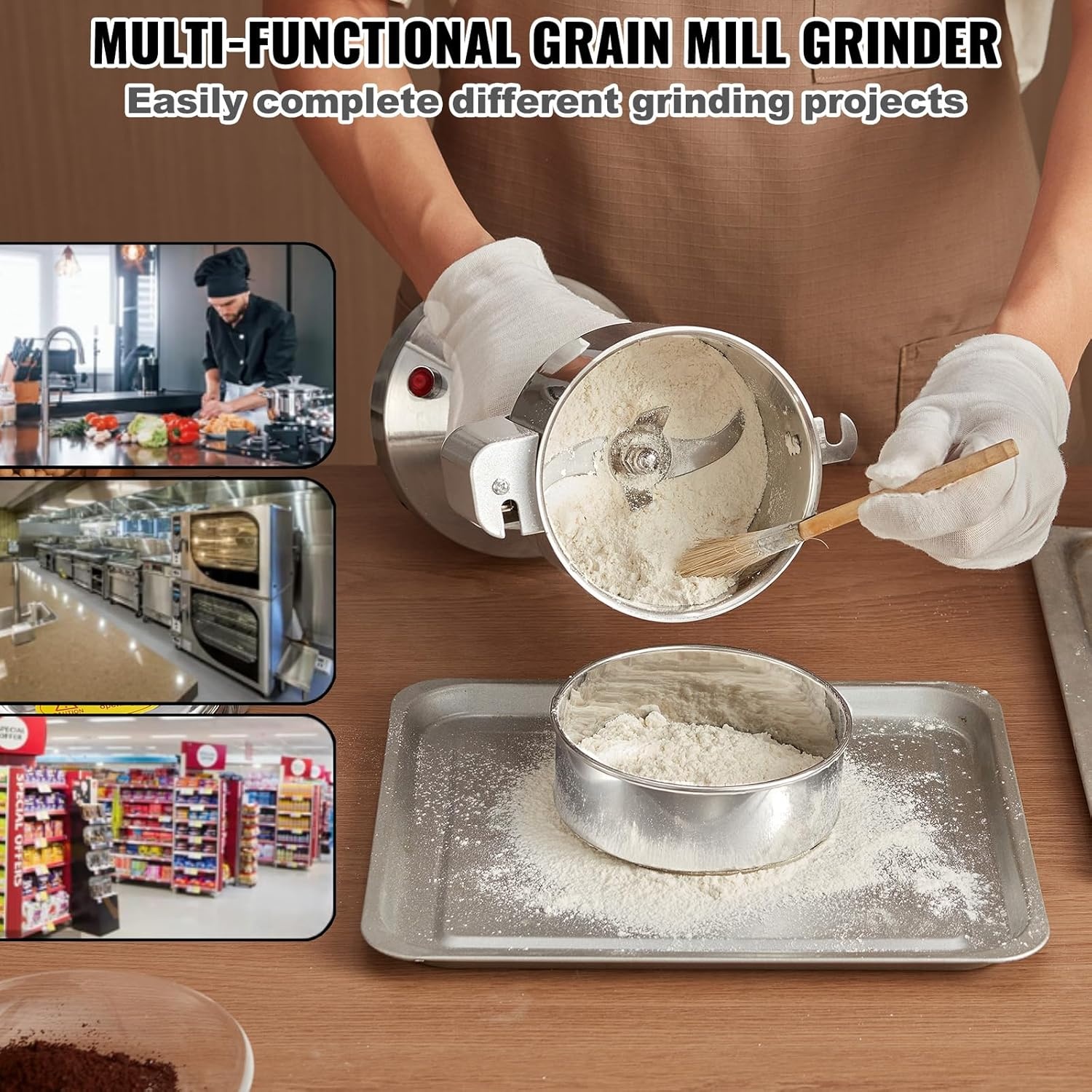 Krachtige Elektrische Graanmolen 750g - 34% Korting!