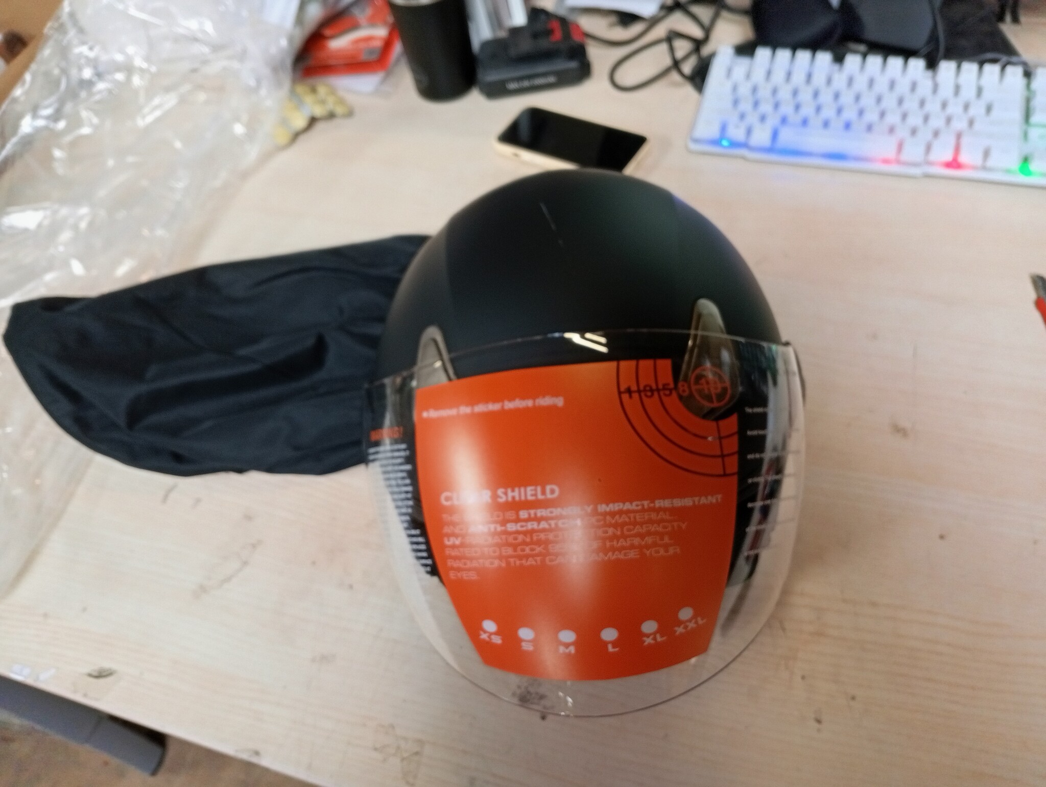 Motorcrosshelm 3/4-Gezicht - DOT/ECE Goedgekeurd met Zonneklep (52% Korting)