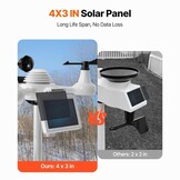 Weerstation 7-in-1: Zonne-energie, 150m Bereik met 34% Korting