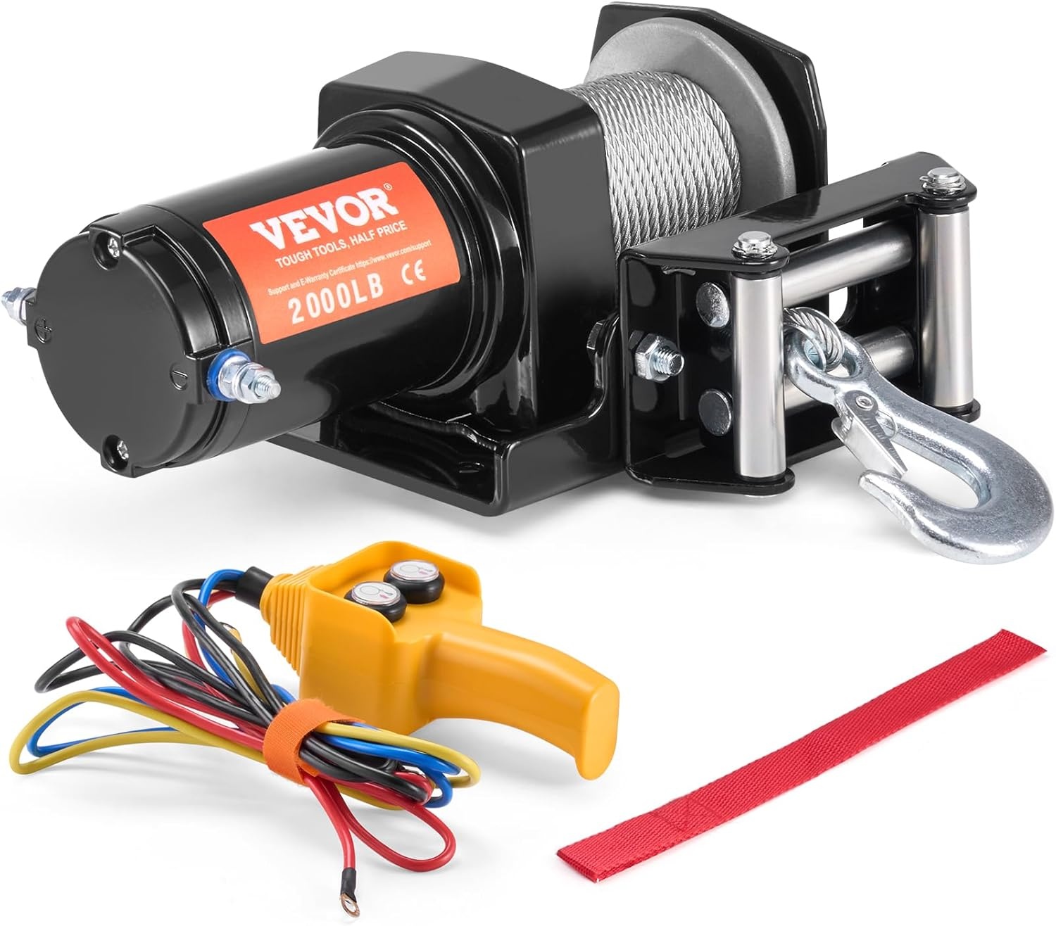 Elektrische Lier ATV/UTV Off-road - 907kg - 12V - 59% Korting