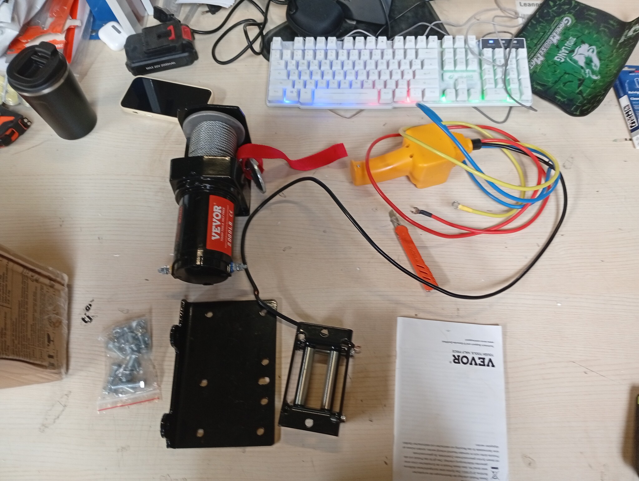 Elektrische Lier ATV/UTV Off-road - 907kg - 12V - 59% Korting