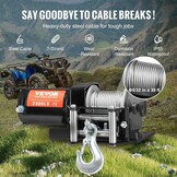 Elektrische Lier ATV/UTV Off-road - 907kg - 12V - 59% Korting