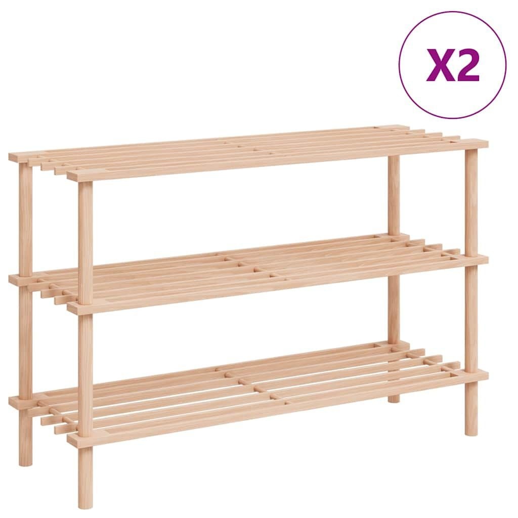 vidaXL Schoenenrekken Massief Vurenhout - 2 Stuks - 29% Korting!