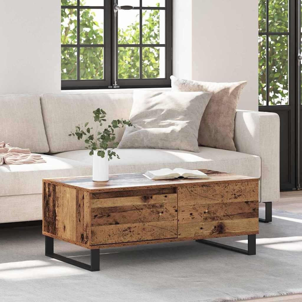 Salontafel met Lade - Oud Hout (34% Korting)