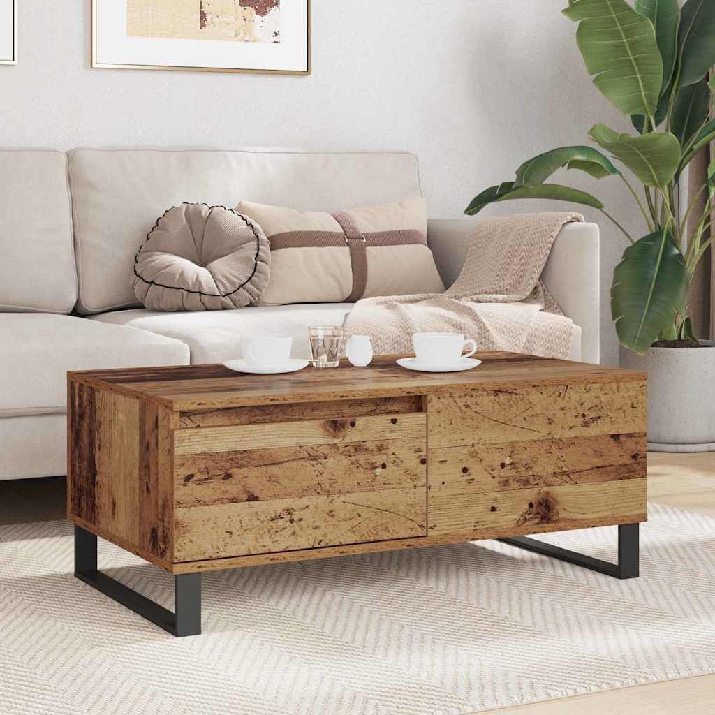 Salontafel met Lade - Oud Hout (34% Korting)
