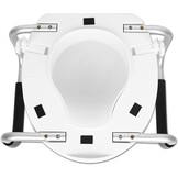 Toiletverhoger 10 cm met Armleuningen & Deksel - Wit (34% Korting!)