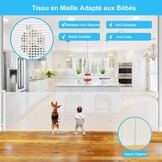Intrekbaar Veiligheidshek: 0-300 cm Breed, Grijs