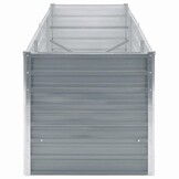 Verhoogde Plantenbak 240x80x77 cm - Gegalvaniseerd Staal - Grijs (41% Korting)