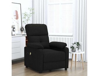 VidaXL Massagestoel Stof Zwart - 35% Korting!