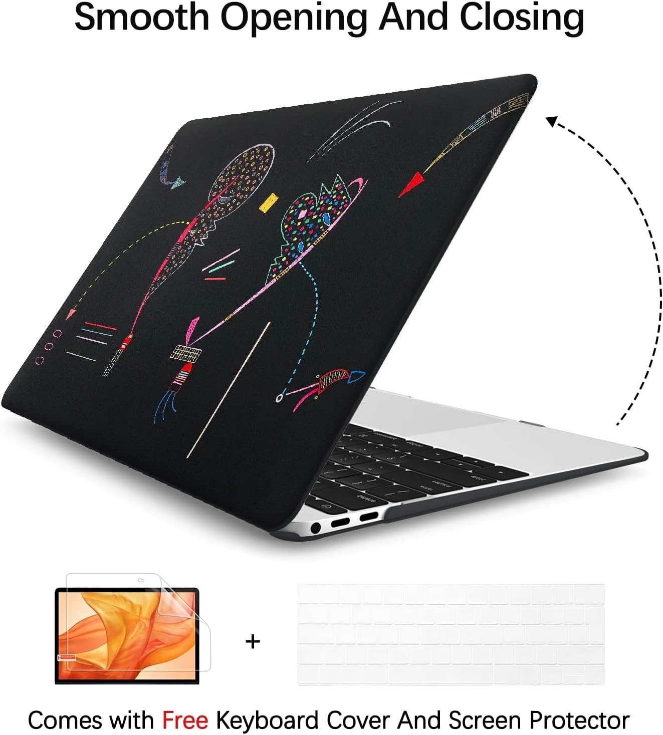 MacBook Air 13" Hardcase met Kandinsky Kunstprint & Protectors (72% Korting)