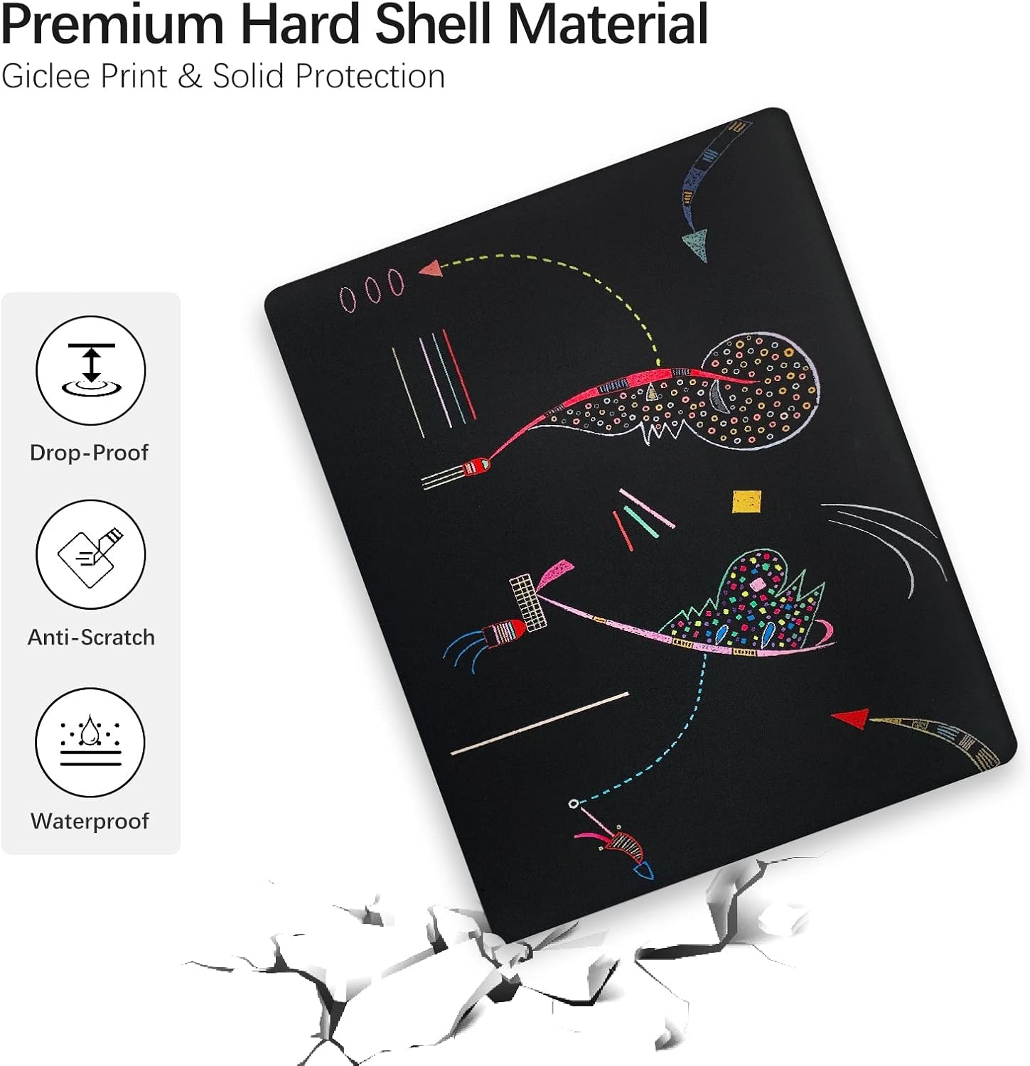 MacBook Air 13" Hardcase met Kandinsky Kunstprint & Protectors (72% Korting)