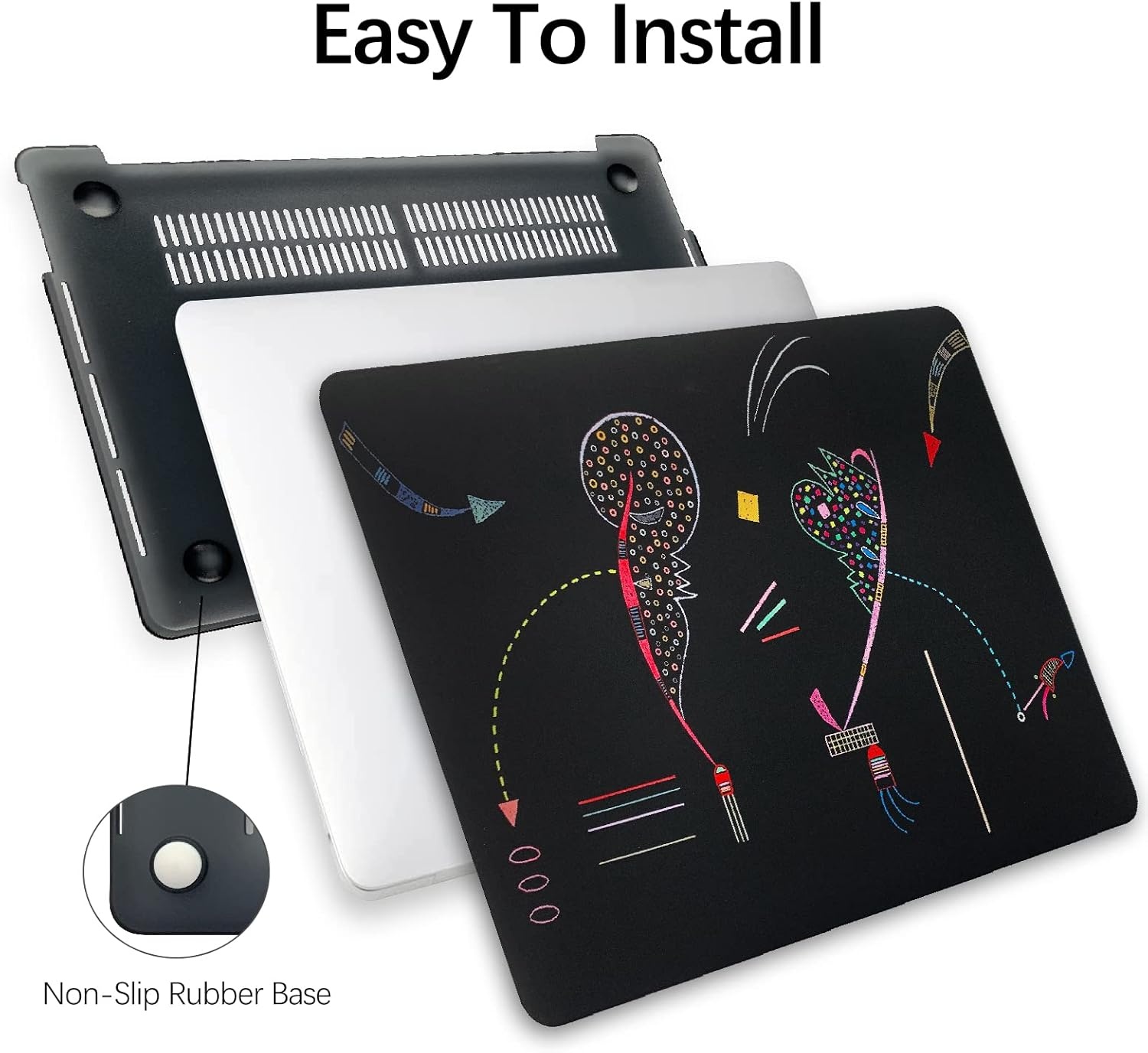 MacBook Air 13" Hardcase met Kandinsky Kunstprint & Protectors (72% Korting)