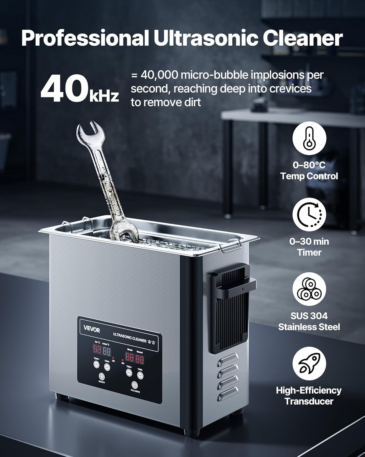 Ultrasoonreiniger 6L Professioneel 120W - 29% Korting!