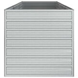 Verhoogde Plantenbak 240x80x77 cm Staal Zilver (34% Korting)