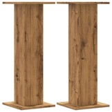 Plantenstandaards Hout 2 stuks 80cm Artisanaal Eiken 29% Korting