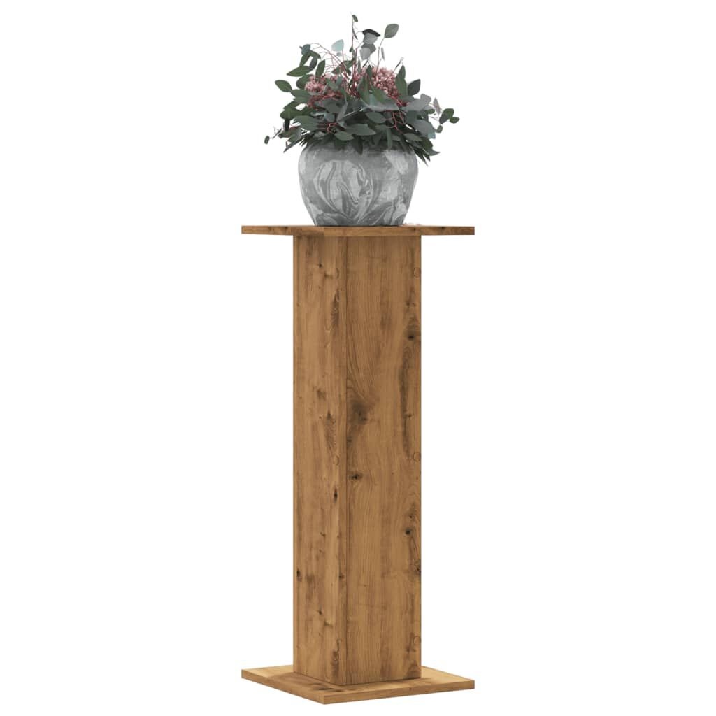 Plantenstandaards Hout 2 stuks 80cm Artisanaal Eiken 29% Korting