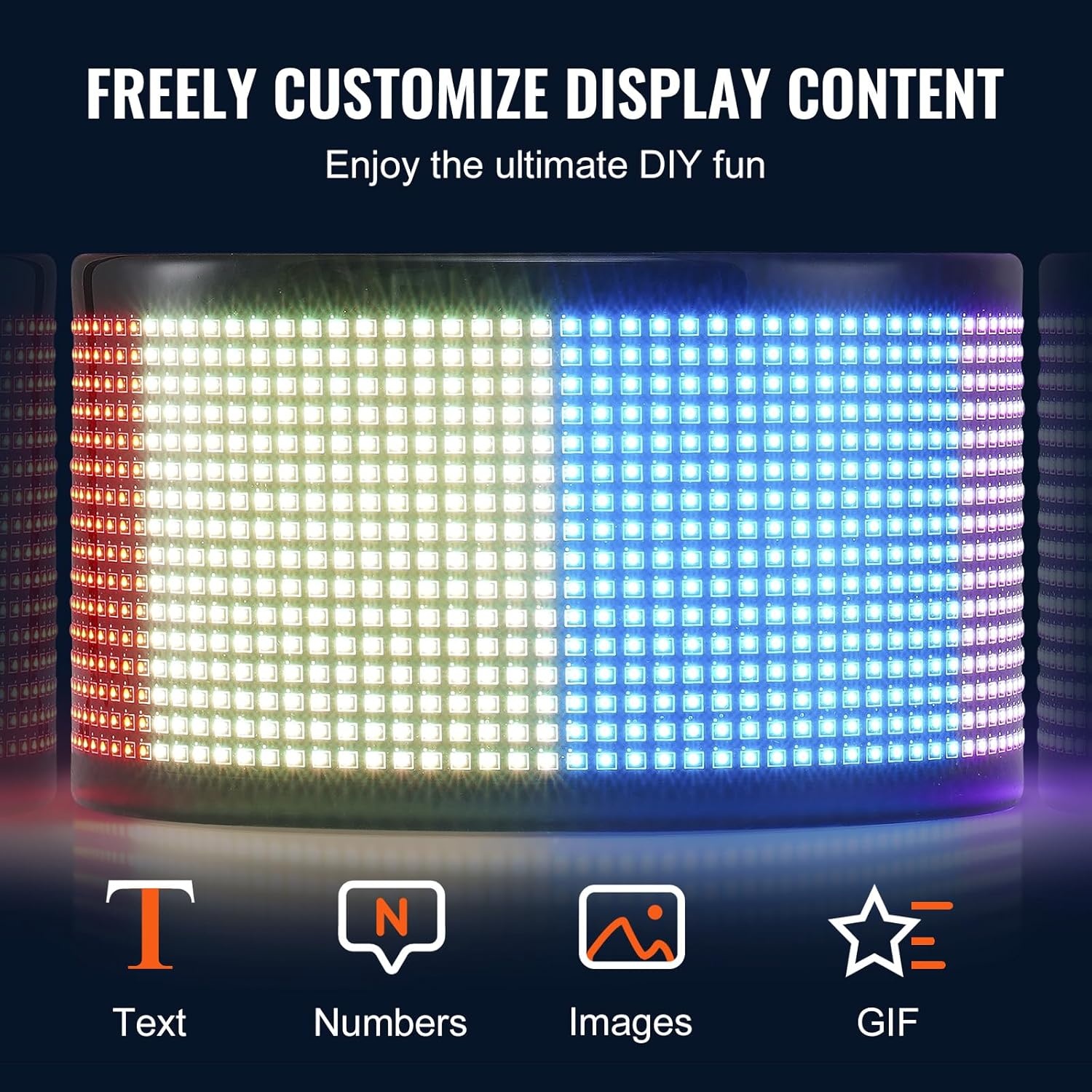 Programmeerbaar LED Paneel RGB 38x10cm - 28% Korting!