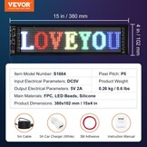 Programmeerbaar LED Paneel RGB 38x10cm - 28% Korting!