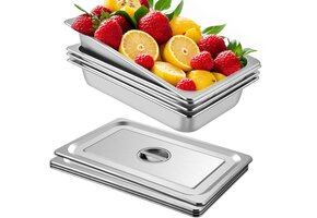 4 Gastronorm Bakken RVS 53,5x33x9,5 cm | 53% Korting