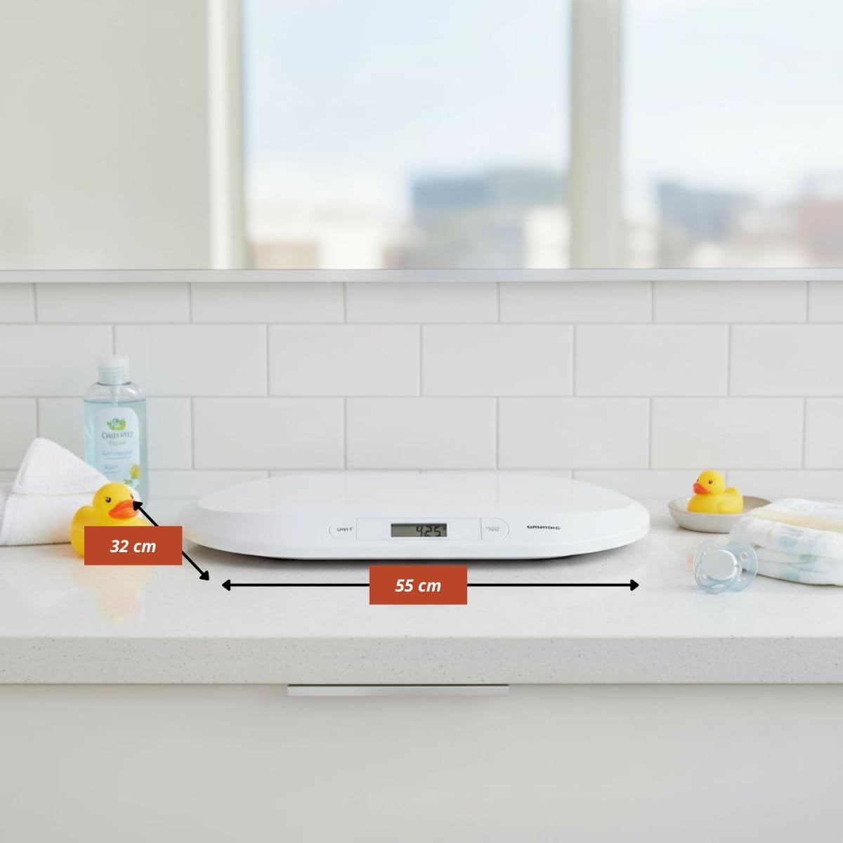 Digitale Babyweegschaal Wit - 20 kg Max - 10g Nauwkeurig - 29% Korting!