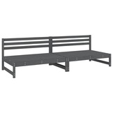 2x Grenenhouten Tuinmiddenbanken Grijs - 120x80 cm - 35% Korting