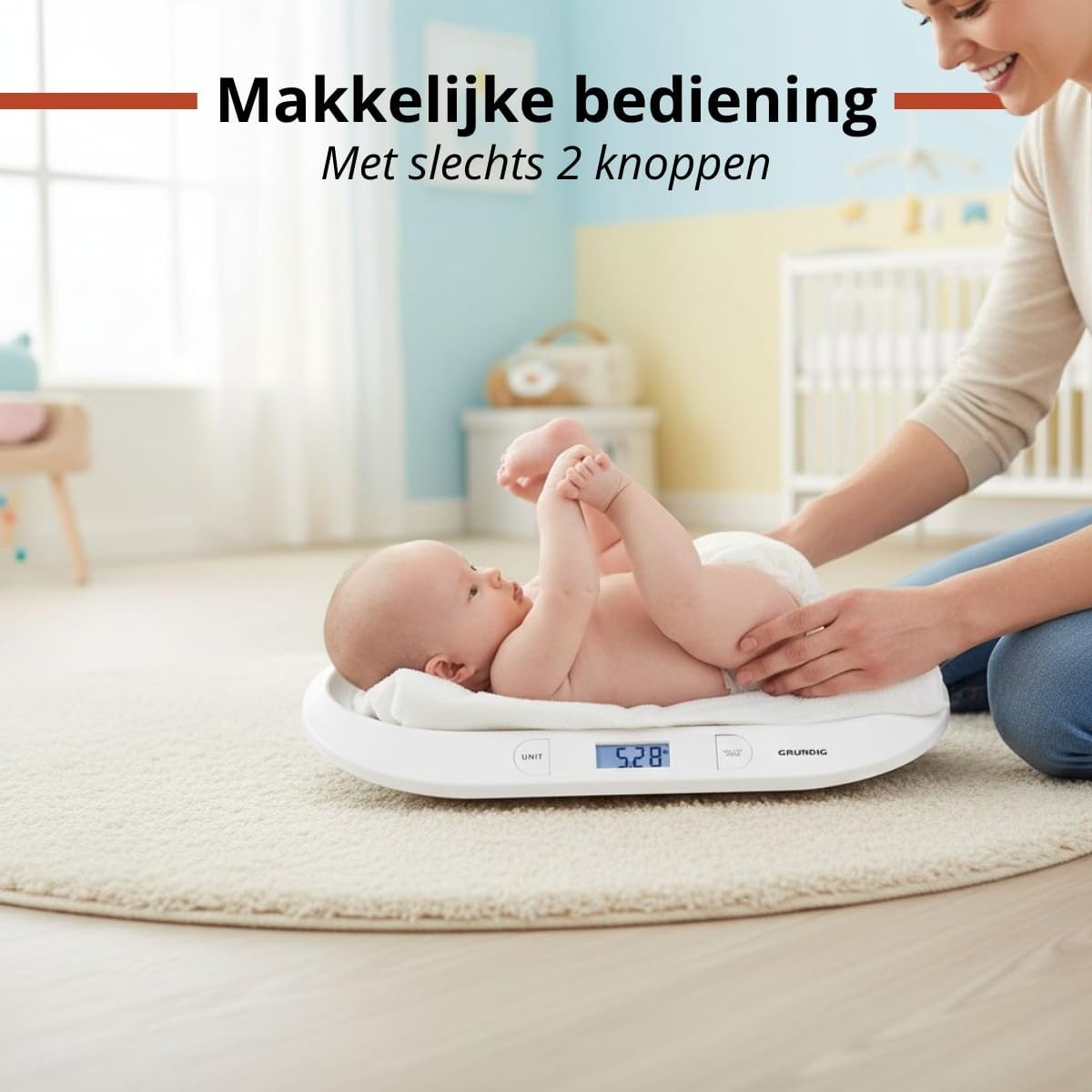 Digitale Babyweegschaal Wit - 20 kg Max - 10g Nauwkeurig - 29% Korting!