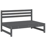 2x Grenenhouten Tuinmiddenbanken Grijs - 120x80 cm - 35% Korting