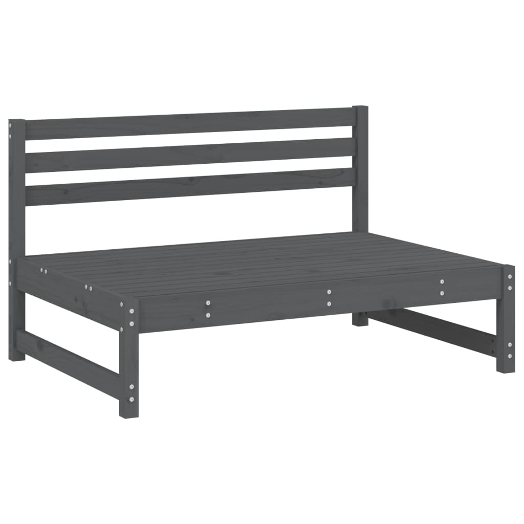 2x Grenenhouten Tuinmiddenbanken Grijs - 120x80 cm - 35% Korting