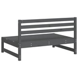 2x Grenenhouten Tuinmiddenbanken Grijs - 120x80 cm - 35% Korting