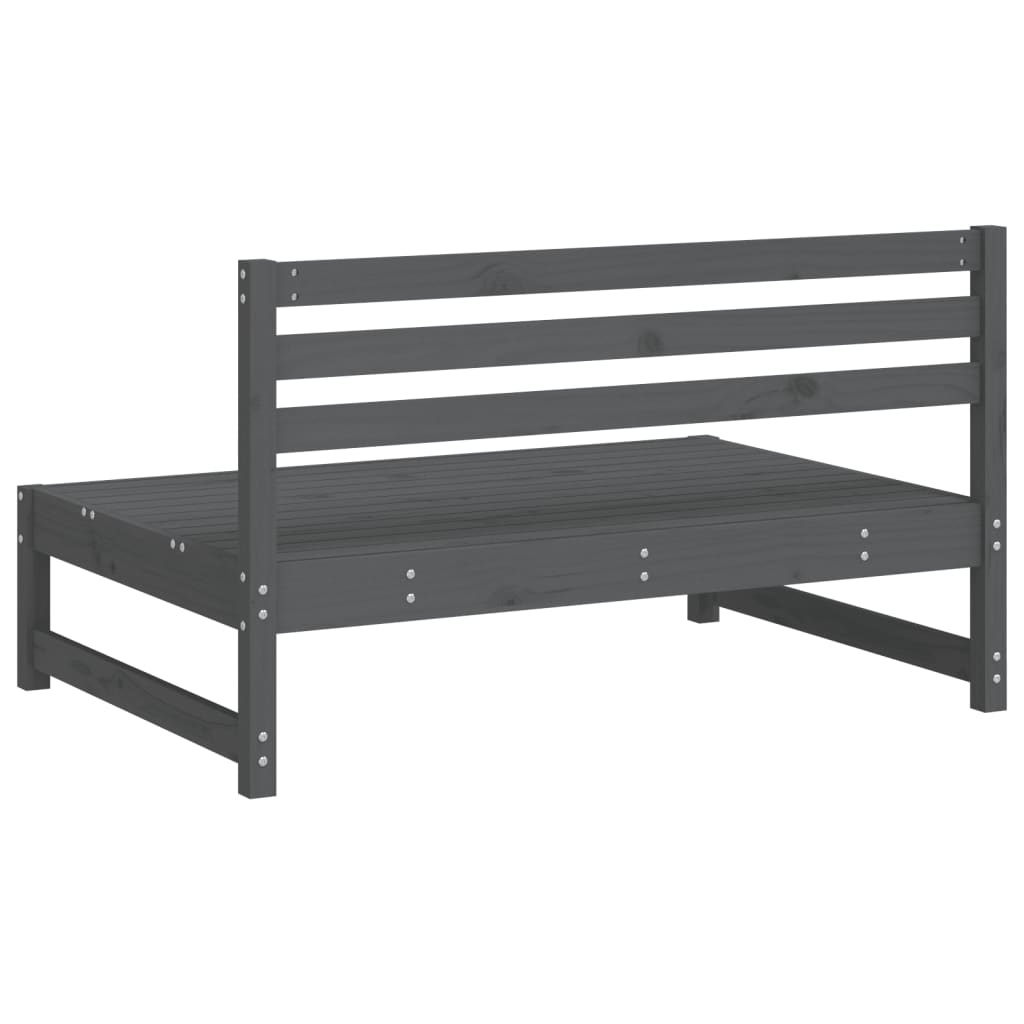 2x Grenenhouten Tuinmiddenbanken Grijs - 120x80 cm - 35% Korting