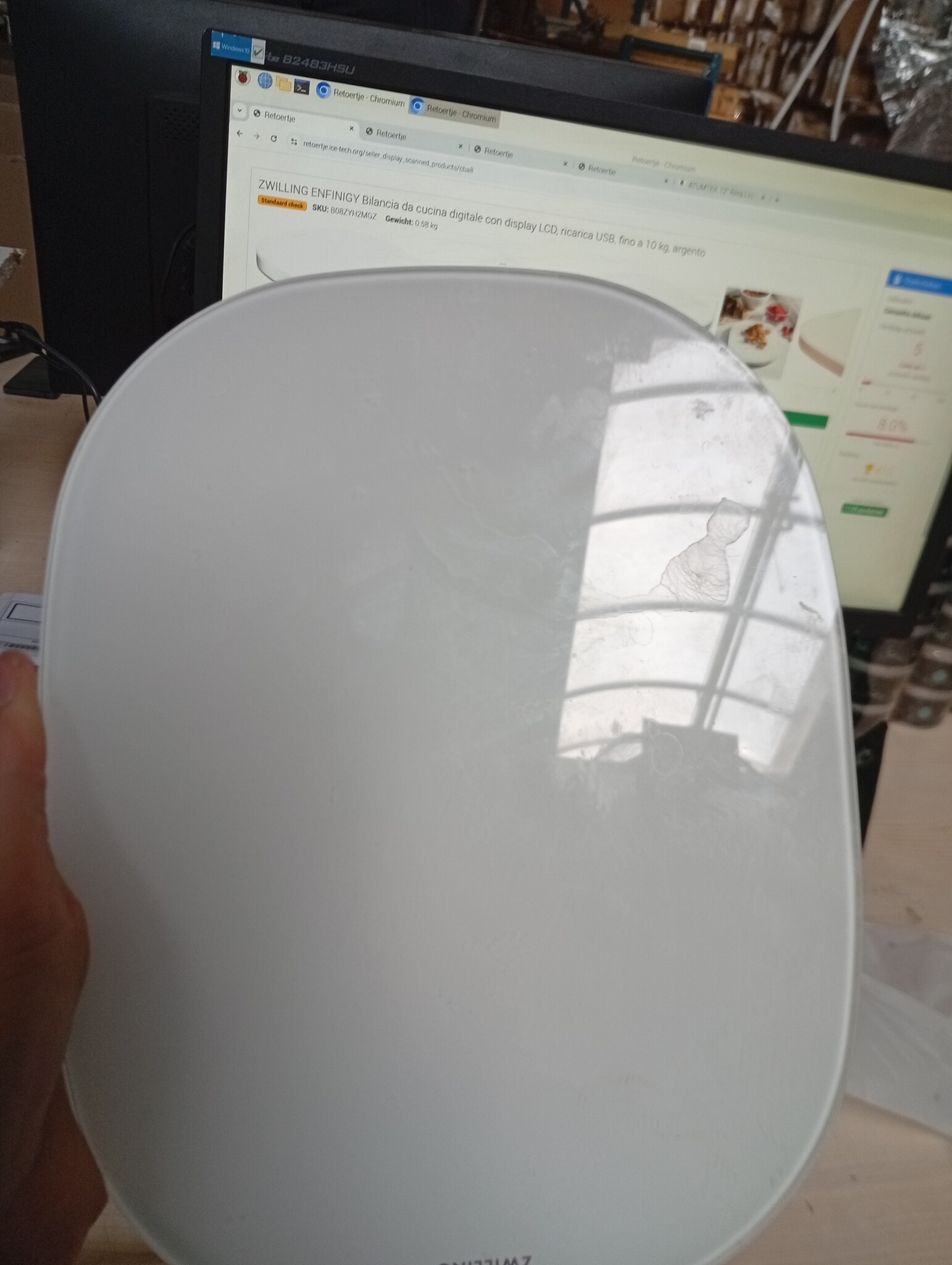 Digitale Keukenweegschaal 10 kg - Zilver, USB-oplaadbaar, 52% Korting