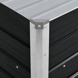Verhoogde Plantenbak Gegalvaniseerd Staal Antraciet 100x40x45cm - 33% Korting!