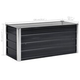 Verhoogde Plantenbak Gegalvaniseerd Staal Antraciet 100x40x45cm - 33% Korting!