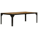 vidaXL Salontafel Mangohout & Staal 110cm - 35% Korting!