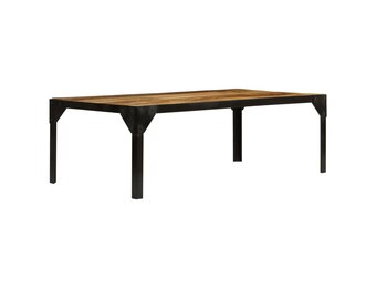 vidaXL Salontafel Mangohout & Staal 110cm - 35% Korting!