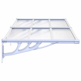 Deurluifel Polycarbonaat 152,5x90 cm - Weerbestendige Bescherming (34% Korting)