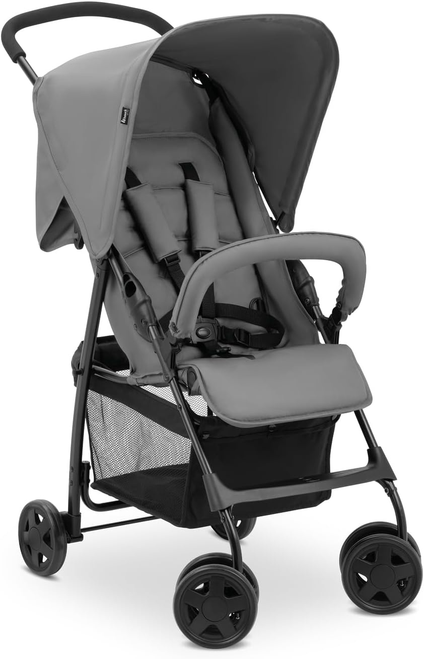 Lichtgewicht Kinderbuggy Grijs | 5,9kg, Compact & Zwenkwielen | 34% Korting