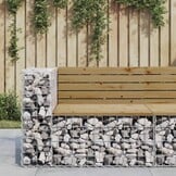 Tuinbank Schanskorfontwerp 92cm | Geïmpregneerd Hout | -35%