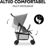 Lichtgewicht Kinderbuggy Grijs | 5,9kg, Compact & Zwenkwielen | 34% Korting