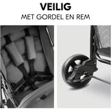 Lichtgewicht Kinderbuggy Grijs | 5,9kg, Compact & Zwenkwielen | 34% Korting