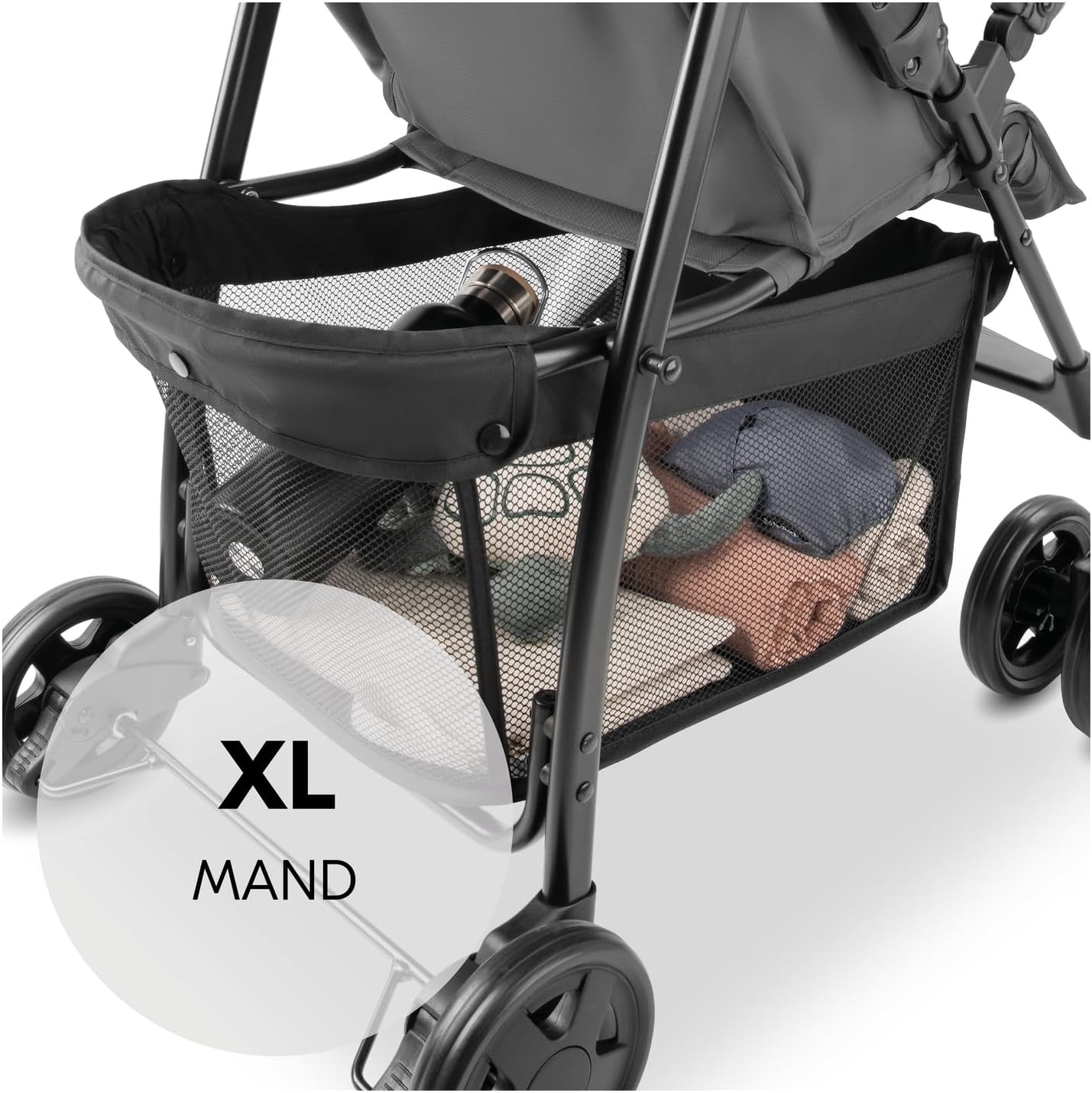 Lichtgewicht Kinderbuggy Grijs | 5,9kg, Compact & Zwenkwielen | 34% Korting