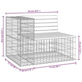 Tuinbank Schanskorfontwerp 92cm | Geïmpregneerd Hout | -35%