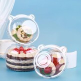 50 Stuks Cupcake & Muffin Transportbox - Wit Kunststof - 30% Korting