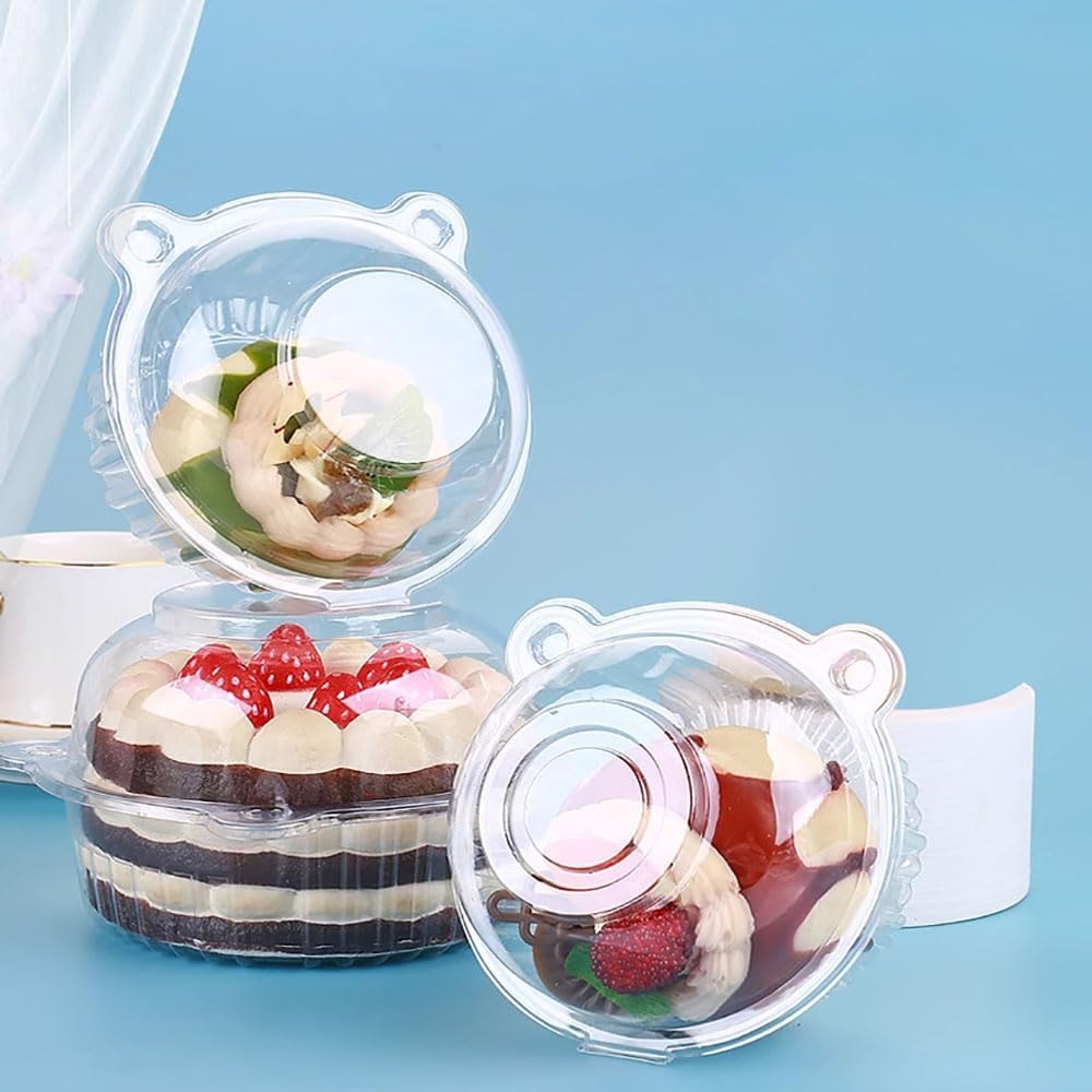 50 Stuks Cupcake & Muffin Transportbox - Wit Kunststof - 30% Korting